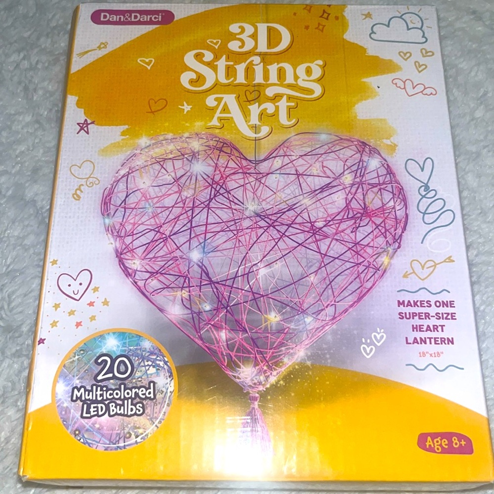 NWT in box 3d heart led heart string art set